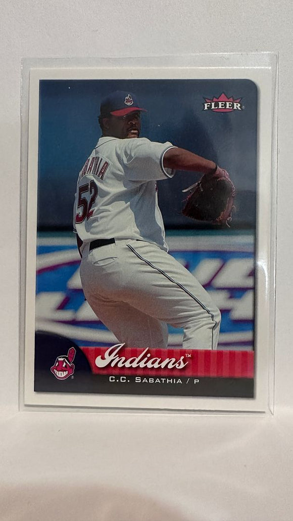 #235 C.C. Sabathia Cleveland Indians 2007 Fleer Baseball Card