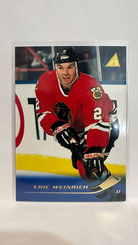 #182 Eric Weinrich Chicago Blackhawks 95-96 Pinnacle Hockey Card