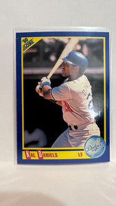 #490 Kal Daniels Los Angeles Dodgers 1990 Score Baseball Card