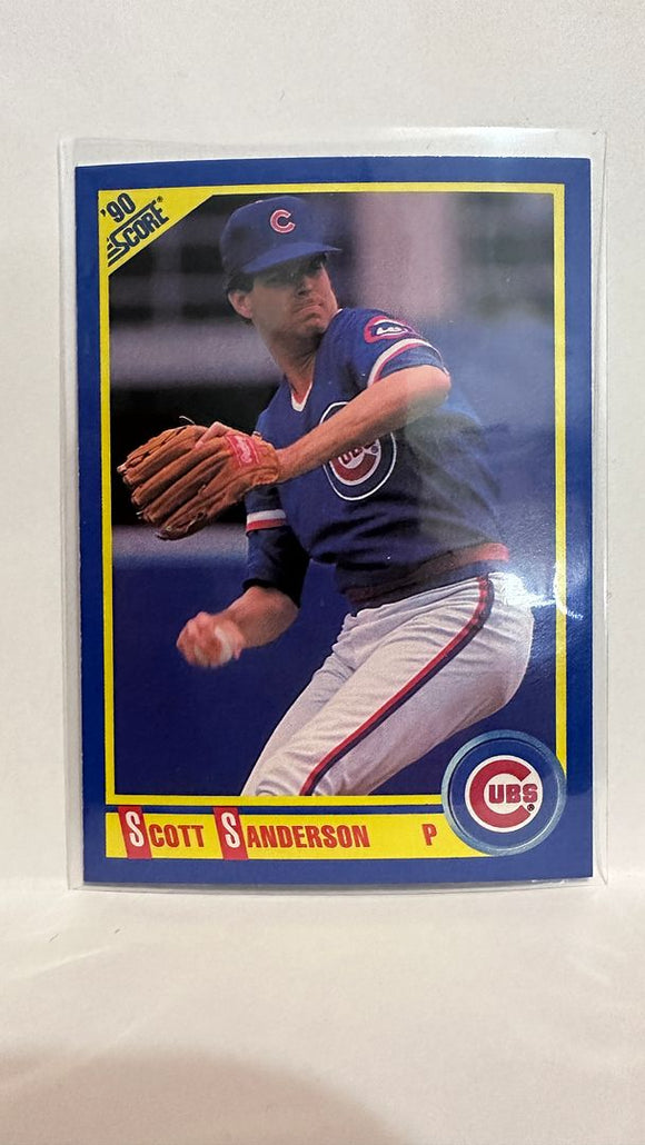 #488 Scott Sanderson Chicago Cubs 1990 Score Baseball Card