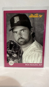 #81 Rick Aguilera Minnesota Twins 1991 Studio Baseball Card