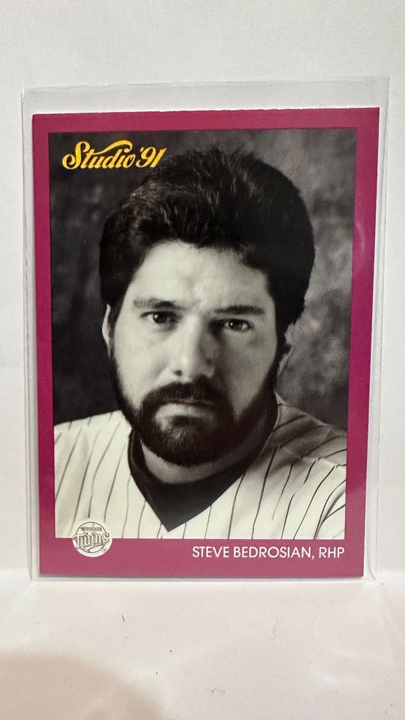 #82 Steve Bedrosian Minnesota Twins 1991 Studio Baseball Card