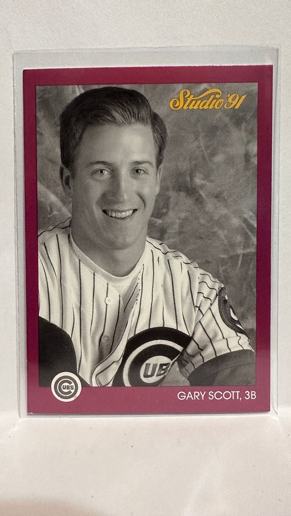 #159 Gary Scott Chicago Cubs 1991 Studio Baseball Card