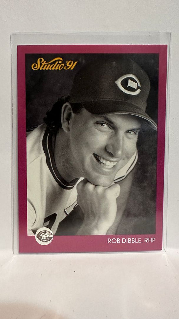 #163 Rob Dibble Cincinnati Reds 1991 Studio Baseball Card