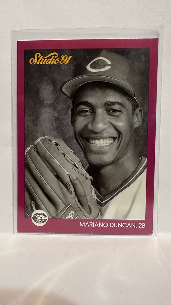 #164 Mariano Duncan Cincinnati Reds 1991 Studio Baseball Card