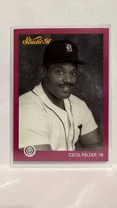 #53 Cecil Fielder Detroit Tigers 1991 Studio Baseball Card