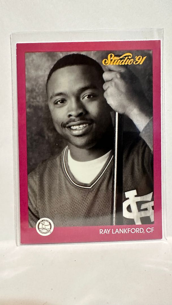 #234 Ray Lankford St Louis Cardinals 1991 Studio Baseball Card