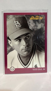 #240 Todd Zeile St Louis Cardinals 1991 Studio Baseball Card