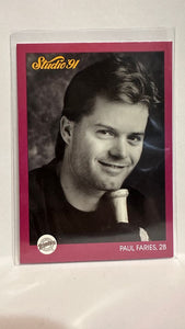 #243 Paul Faries San Diego Padres 1991 Studio Baseball Card