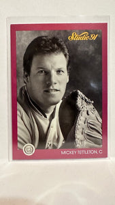 #58 Mickey Tettleton Detroit Tigers 1991 Studio Baseball Card