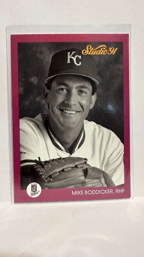 #61 Mike Boddicker Kansas City Royals 1991 Studio Baseball Card