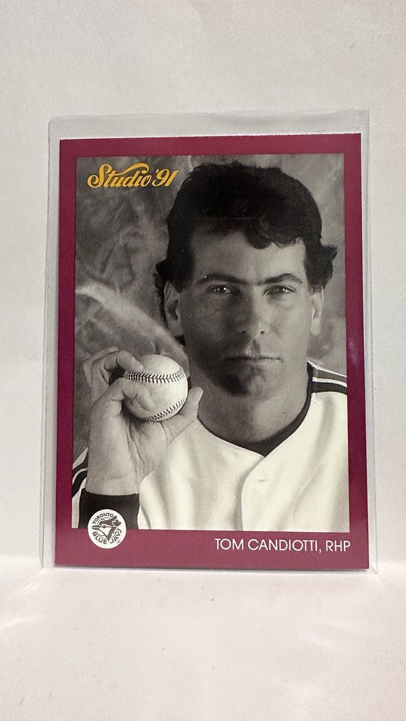 #132 Tom Candiotti Toronto Blue Jays 1991 Studio Baseball Card