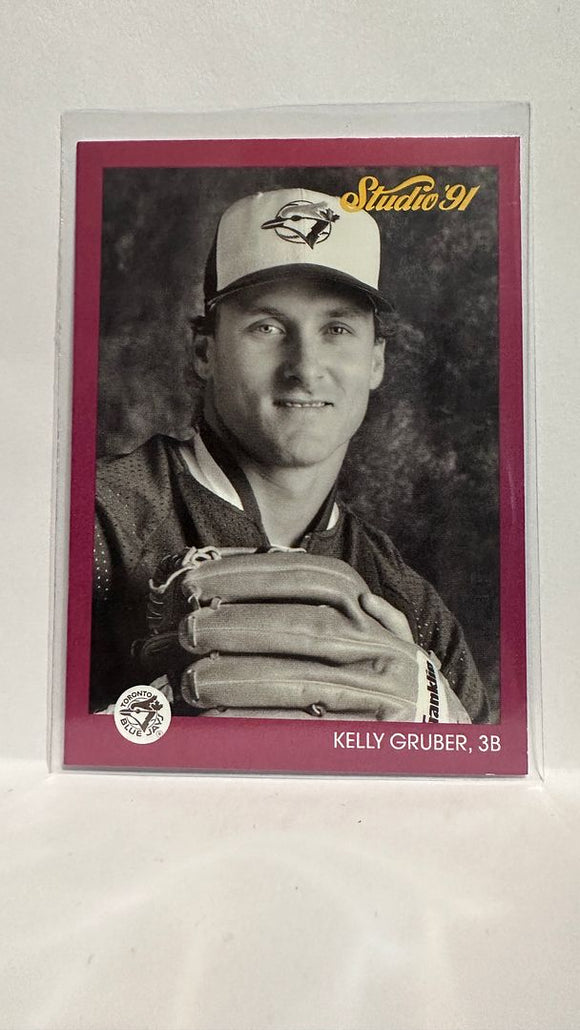 #135 Kelly Gruber Toronto Blue Jays 1991 Studio Baseball Card