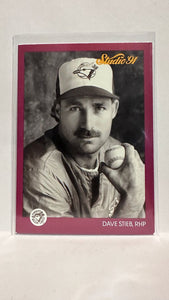 #137 Dave Stieb Toronto Blue Jays 1991 Studio Baseball Card