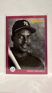 #98 Hensley Meulens New York Yankees 1991 Studio Baseball Card