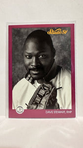 #107 Dave Stewart Oakland Athletics 1991 Studio Baseball Card