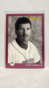 #117 Edgar Martinez Seattle Mariners 1991 Studio Baseball Card