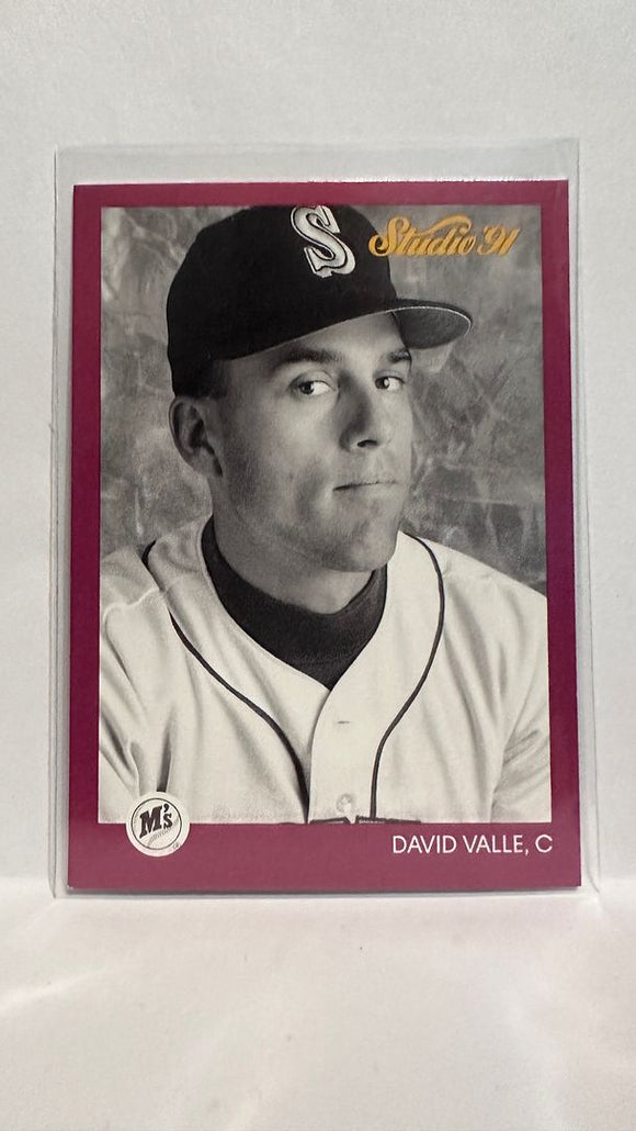 #120 David Valle Seattle Mariners 1991 Studio Baseball Card