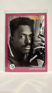 #123 Julio Franco Texas Rangers 1991 Studio Baseball Card