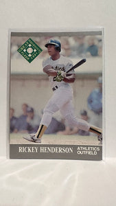 #393 Rickey Henderson Oakland Athletics 1991 Fleer Ultra Baseball Card