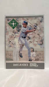 #394 Dave Justice Atlanta Braves 1991 Fleer Ultra Baseball Card