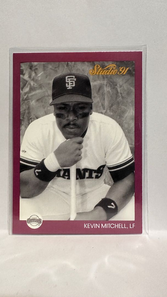 #257 Kevin Mitchell   San Francisco Giants 1991 Studio Baseball Card