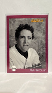 #258 Dave Righetti San Francisco Giants 1991 Studio Baseball Card