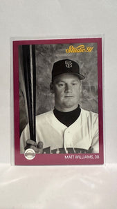 #259 Matt Williams San Francisco Giants 1991 Studio Baseball Card