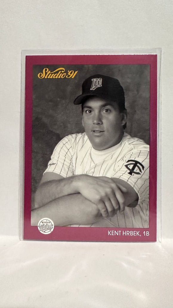 #87 Kent Hrbek Minnesota Twins 1991 Studio Baseball Card