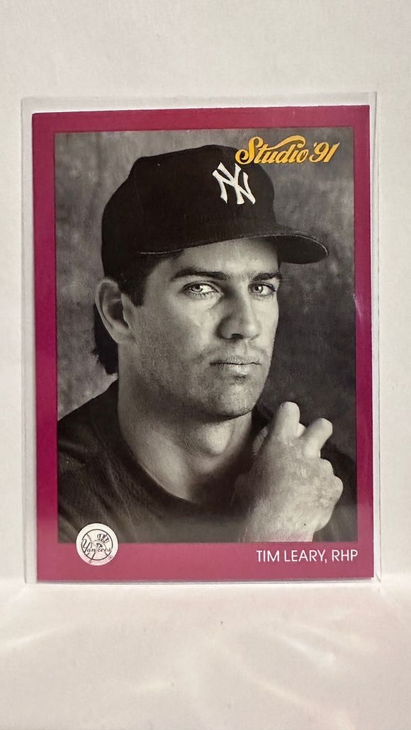 #95 Tim Leary New York Yankees 1991 Studio Baseball Card