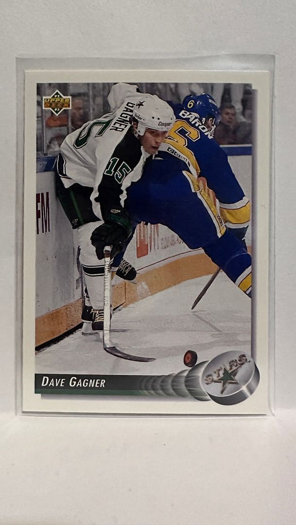 #174 Dave Gagner Minnesota North Stars 92-93 Upper Deck Hockey Card