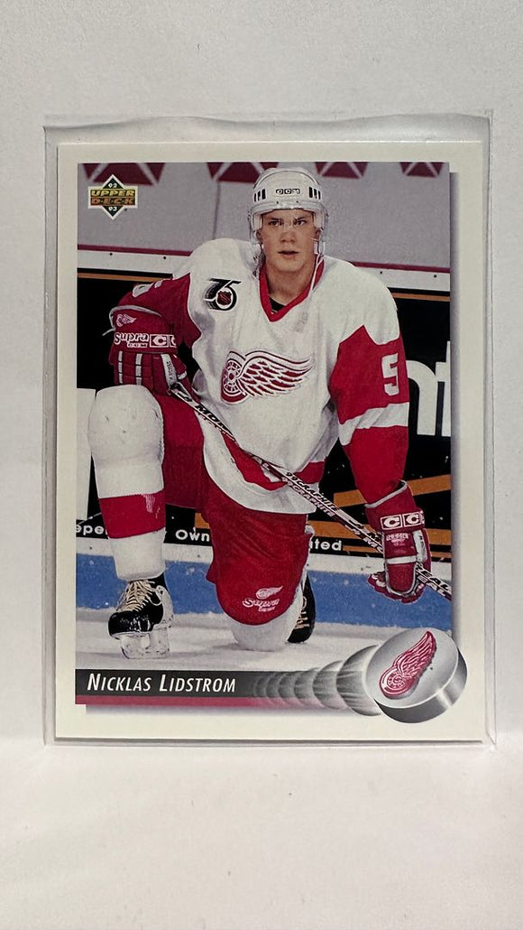 #178 Nicklas Lidstrom Detroit Red Wings 92-93 Upper Deck Hockey Card