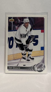 #185 Tony Granato Los Angeles Kings 92-93 Upper Deck Hockey Card