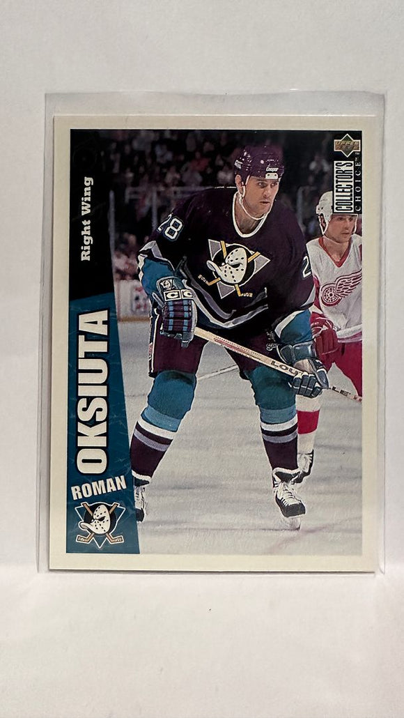 #10 Roman Oksiuta Anaheim Ducks 96-97 Upper Deck Collector's Choice Hockey Card