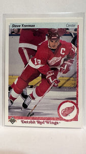 #56 Steve Yzerman Detroit Red Wings 90-91 Upper Deck Hockey Card