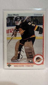 #107 Steve Weeks Vancouver Canucks 90-91 Upper Deck Hockey Card