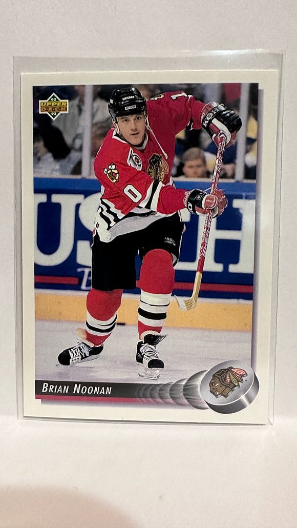 #117 Brian Noonan Chicago Blackhawks 92-93 Upper Deck Hockey Card