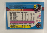 #475 Jim Wiemer Boston Bruins 91-92 O-Pee-Chee   Hockey Card