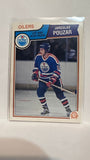 #41 Jaroslav Pouzar Edmonton Oilers 83-84 O=Pee-Chee Hockey Card