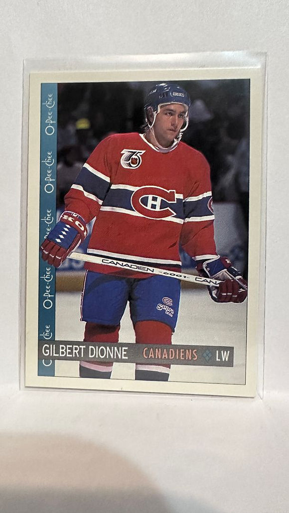 #307 Gilbert Dionne Montreal Canadiens 92-93 O-Pee-Chee Hockey Card