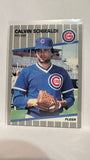 #438 Calvin Schiraldi Chicago Cubs 1989 Fleer Baseball Card