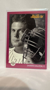 #212 Darren Daulton Philadelphia Phillies 1991 Studio Baseball Card