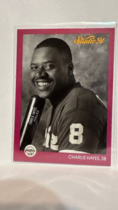 #214 Charlie Hayes Philadelphia Phillies 1991 Studio Baseball Card