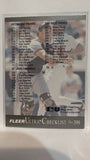 #399 Checklist  1991 Fleer Ultra Baseball Card