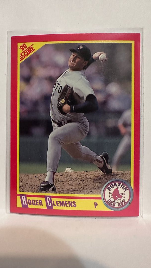 #310 Roger Clemens  Boston Red Sox 1990 Score Baseball Card