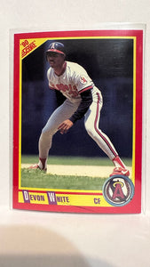 #312 Devon White Los Angeles Angels 1990 Score Baseball Card