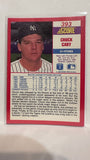 #393 Chuck Cary New York Yankees 1990 Score Baseball Card