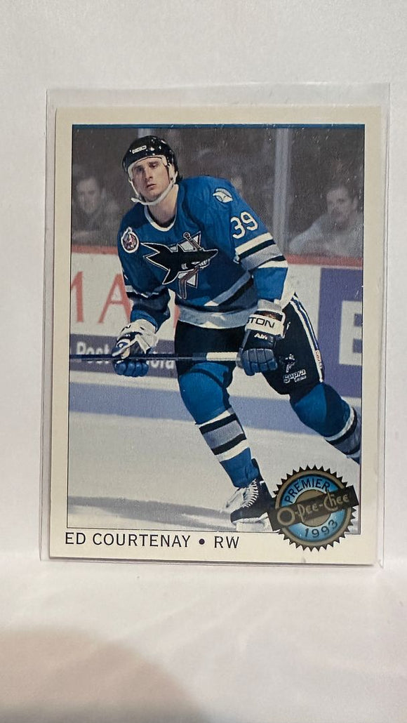 #8 Ed Courtenay San Jose Sharks 93-94 O-Pee-Chee Premier Hockey Card