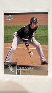 #580 Jerry Owens Chicago White Sox 2010 Upper Deck Series 1 Baseball Card