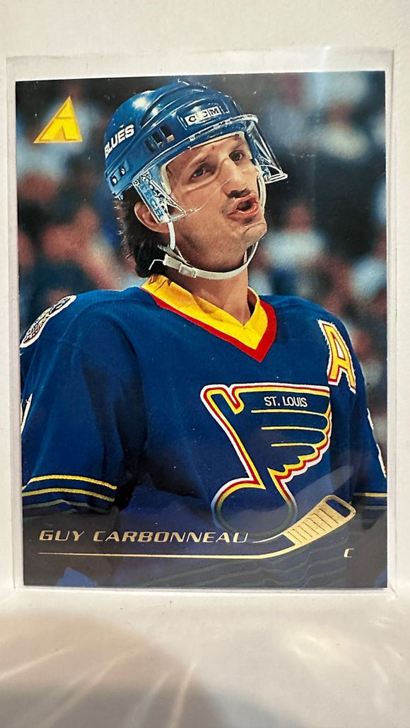 #144 Guy Carbonneau St Louis Blues 95-96 Pinnacle Hockey Card